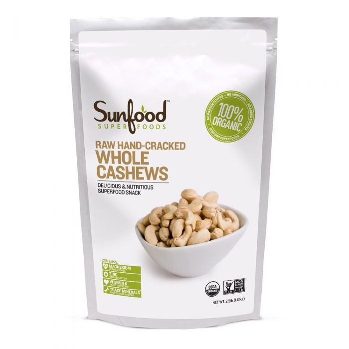 Sunfood Cashews - 2.5lbs