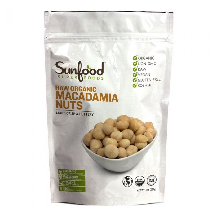 Sunfood Macadamia Nuts - 8oz