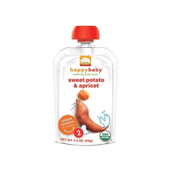 Happy Baby Organic Baby Food Stage 2 Apricot and Sweet Potato