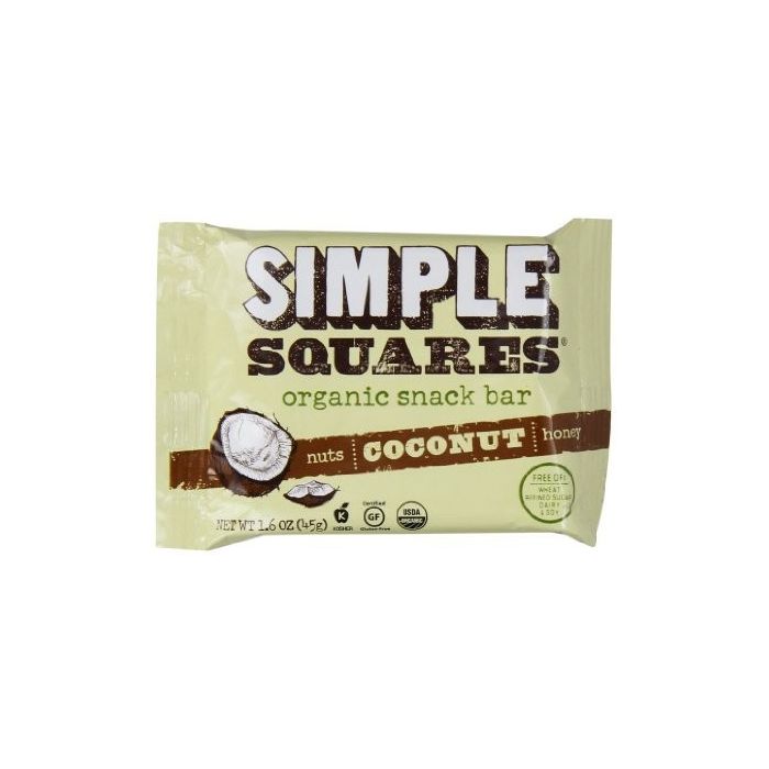 Simple Squares Coconut Nut and Honey Bar
