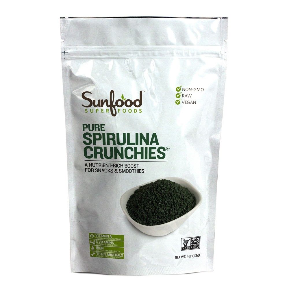 Sunfood Spirulina Crunchies - 4oz
