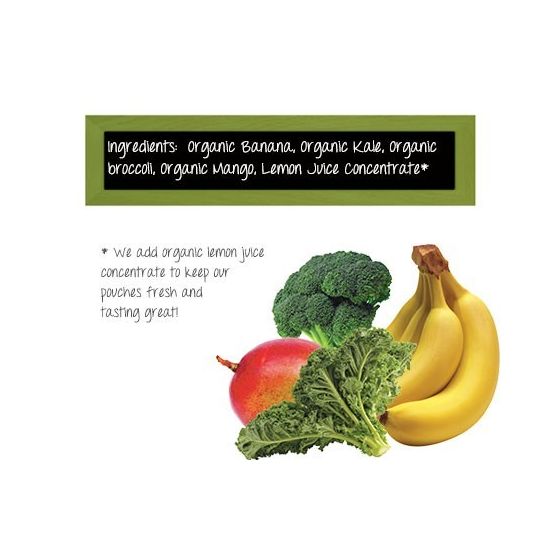Peter Rabbit Organics Kale, Broccoli, Mango with Banana 10 Pack