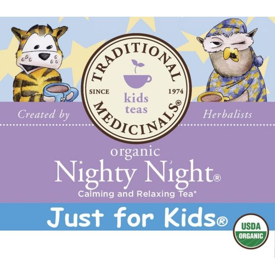 TRADITIONAL MEDICINALS KIDS TEA,OG1,NIGHTY NIGHT, 6/18 BAG