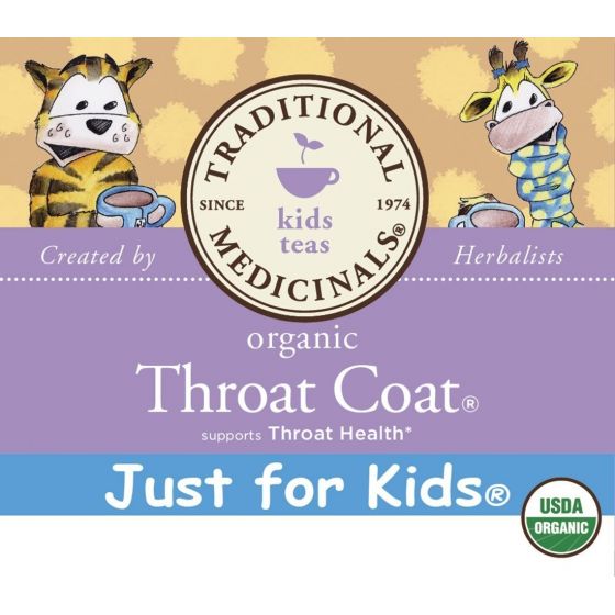 TRADITIONAL MEDICINALS Just for Kids Organic Throat Coat® Herbal Tea