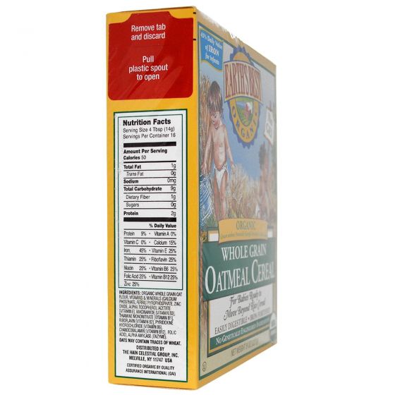 Earth's Best Organic Infant Oatmeal Cereal 