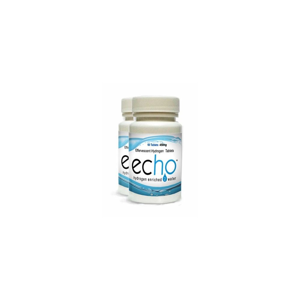 2 Bottles Of Echo H2® Tablets  Hydrogen Supplement Water, On Sale, 60 Tablets per Bottle 450mg