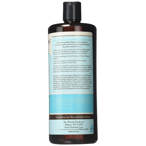 Dr. Woods Shea Vision Pure Castile Soap Baby Mild with ...