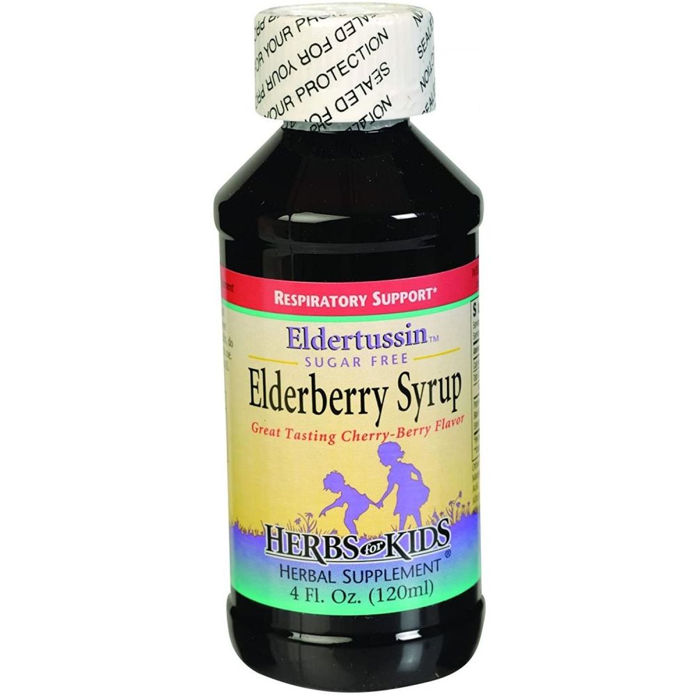 Herbs for Kids Eldertussin Elderberry Syrup 4 oz