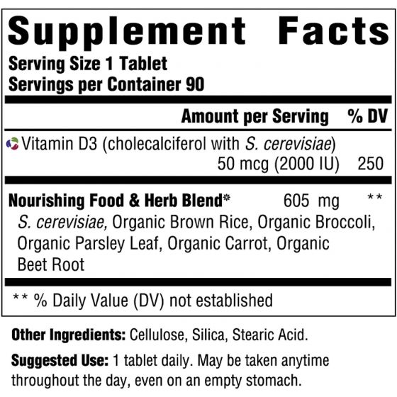 Megafood Kid's Vitamin D3 600 IU 60 Tablets