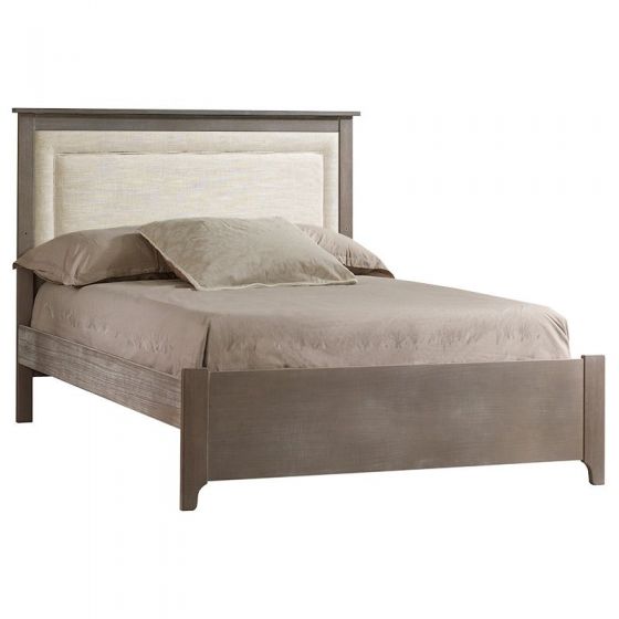 Nest Emerson Double Bed 54″ (low profile footboard) with Channel Tufted Upholstered Headboard Panel