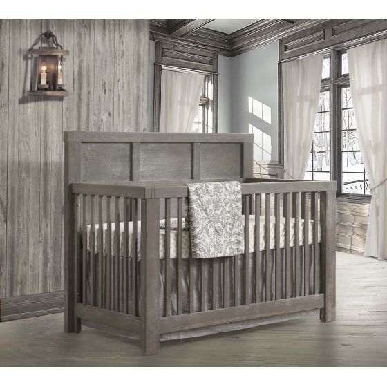 Natart Rustico “5-in-1” Convertible Crib No Upholstered Headboard Panel