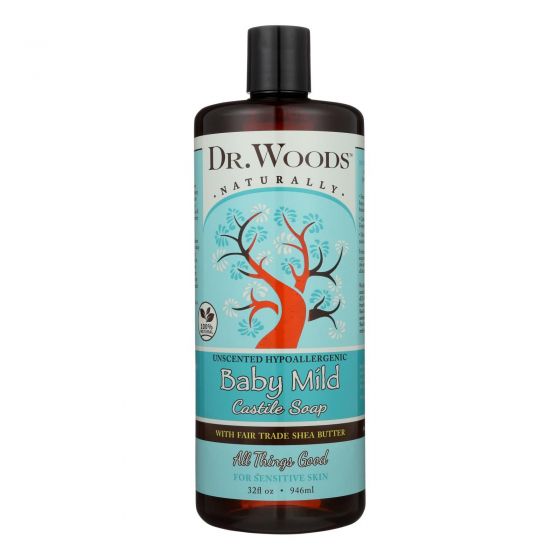 Dr. Woods Shea Vision Pure Castile Soap Baby Mild With Organic Shea Butter - 32 Fl Oz