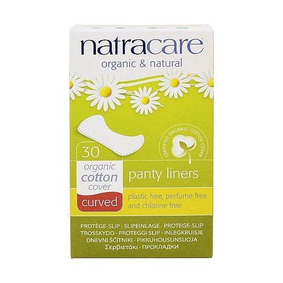 Natracare Organic and Natural Curved Panty Liners, Unscented, 30 Ct