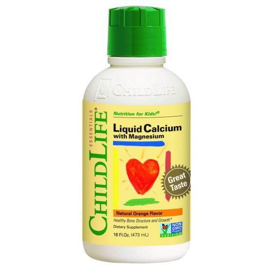 ChildLife Essentials Calcium w/ Magnesium Liquid, Natural Orange, 16 Fl Oz, 1 Ct