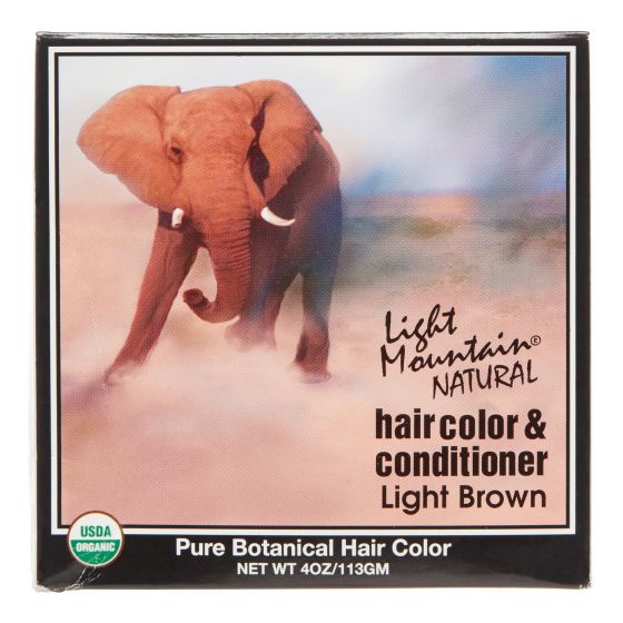 Lotus Brands Light Mountain Natural Hair Color & Conditioner, 4 oz