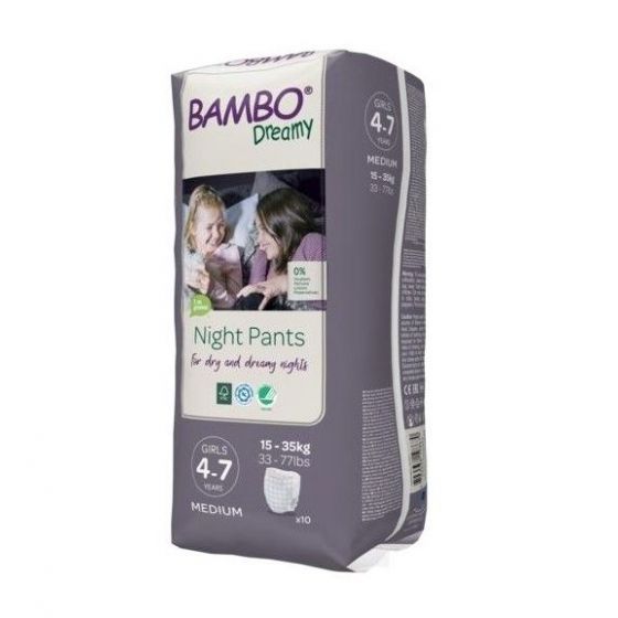 Bambo Nature Premium Eco-Friendly Dreamy Night Pants Girls 4-7 Years