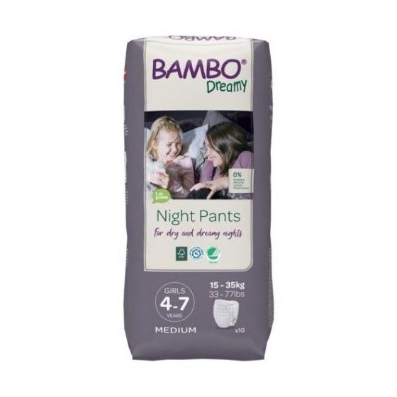 Bambo Nature Premium Eco-Friendly Dreamy Night Pants Girls 4-7 Years
