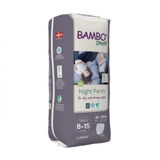 Bambo Nature Premium Eco-Friendly Dreamy Night Pants Girls 8-15 Years