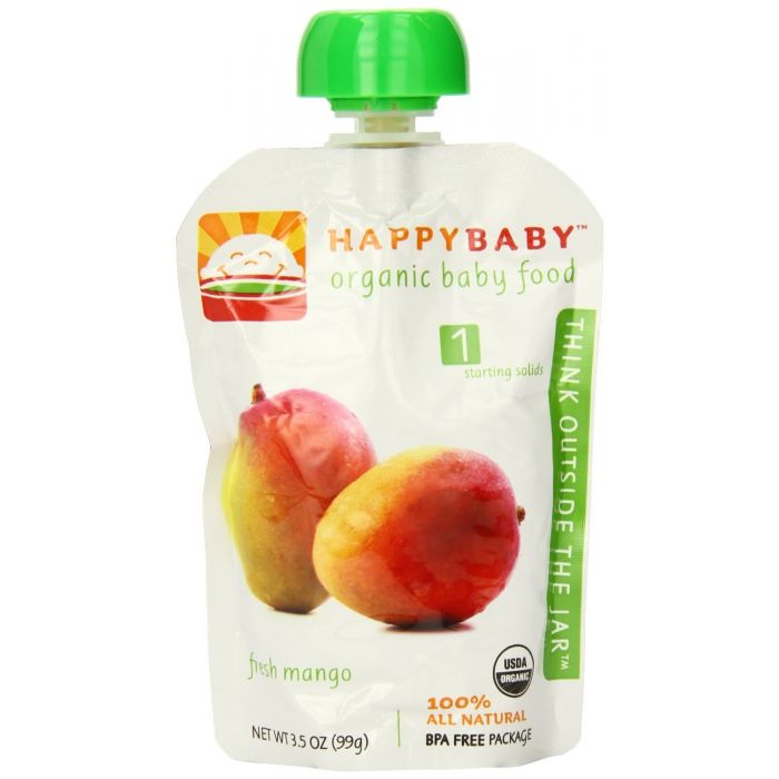 HAPPY BABY Organic Baby Food Stage1 Starting Solids, Mango