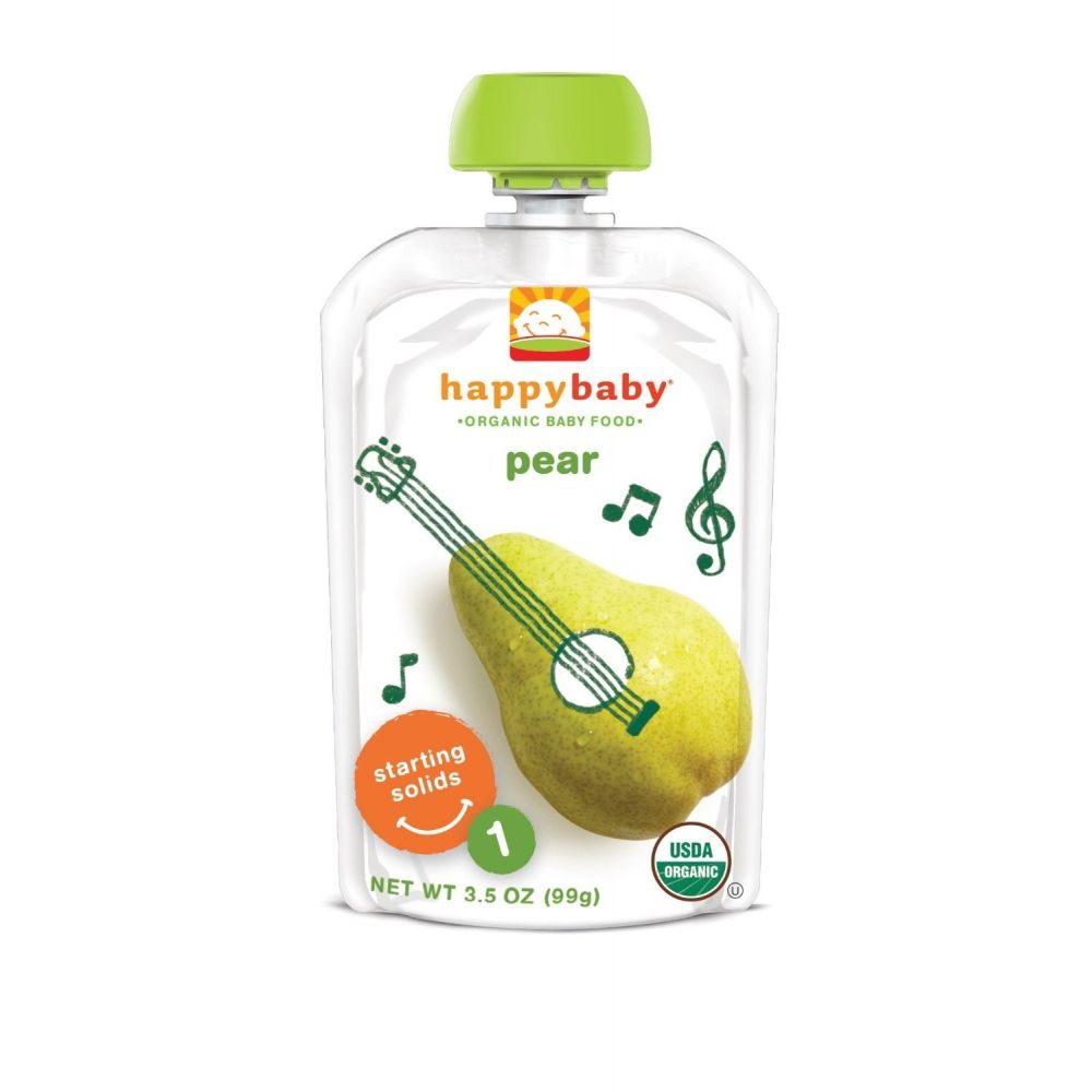 HAPPY BABY Organic Baby Food: Stage 1 / Starting Solids, Pear