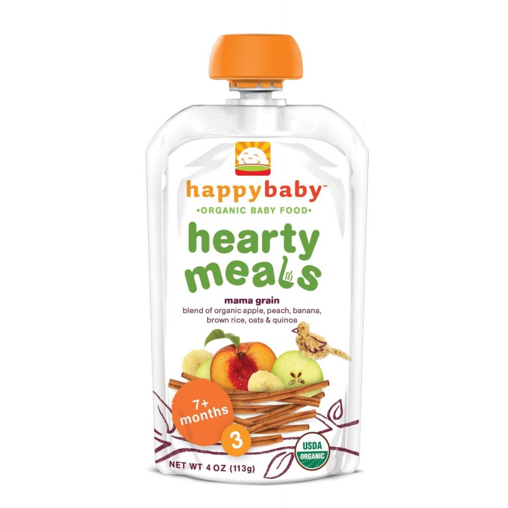 HAPPY BABY Organic Baby Food: Stage 3 / Meals, Mama Grain