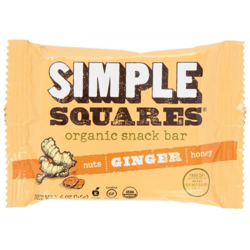 Simple Squares Ginger Organic Snack Bar